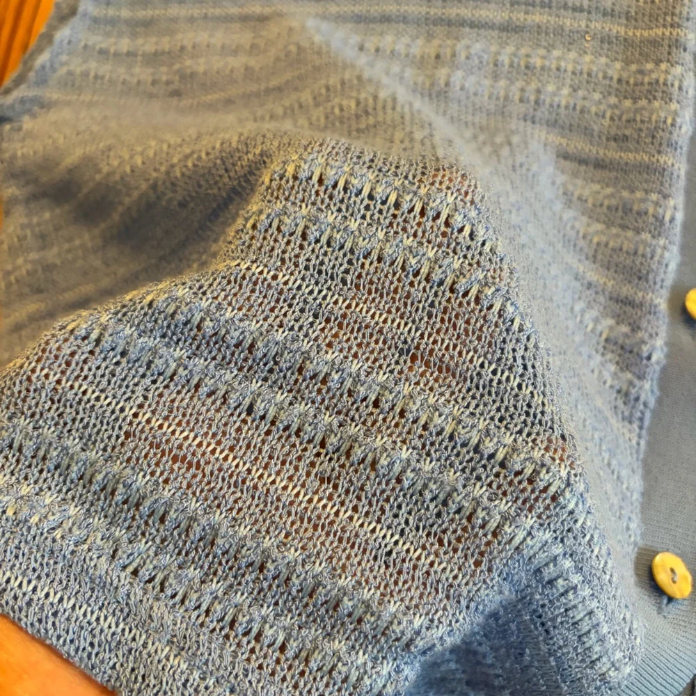 Mango Lightweight Blue Button Up Shirt - Picture 4 of 4